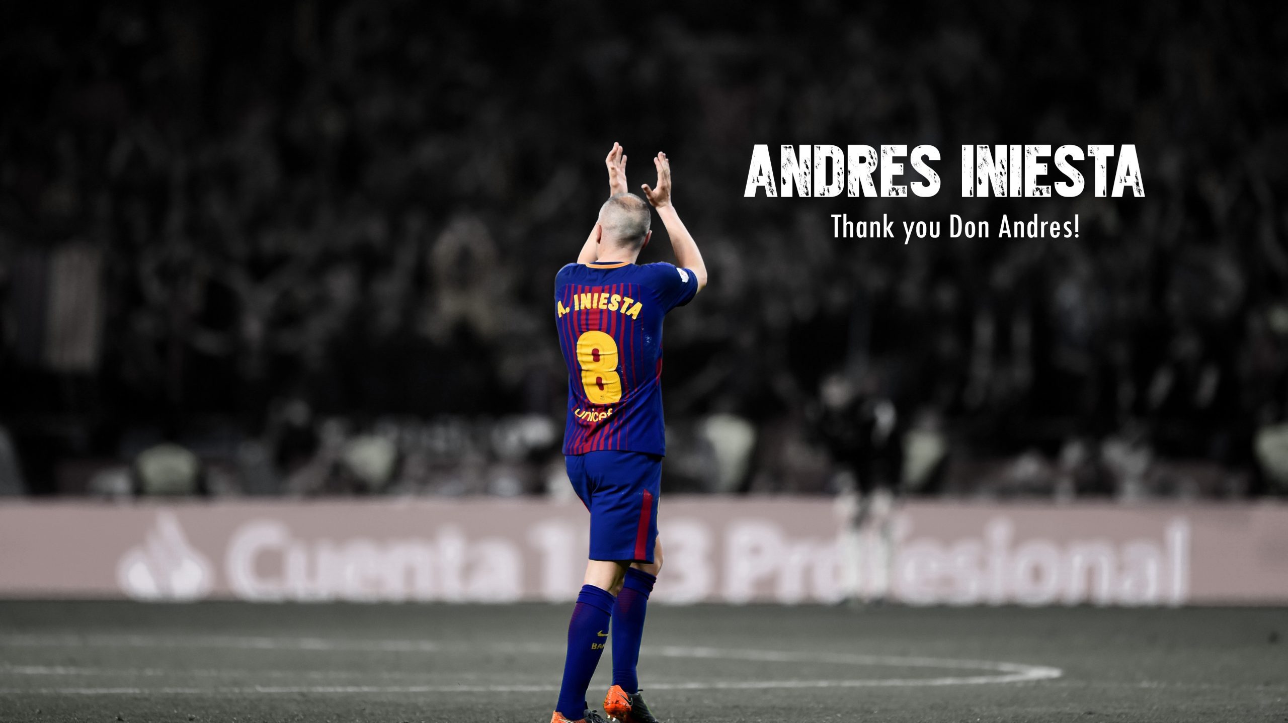 wallpaper 4k Andrés Iniesta